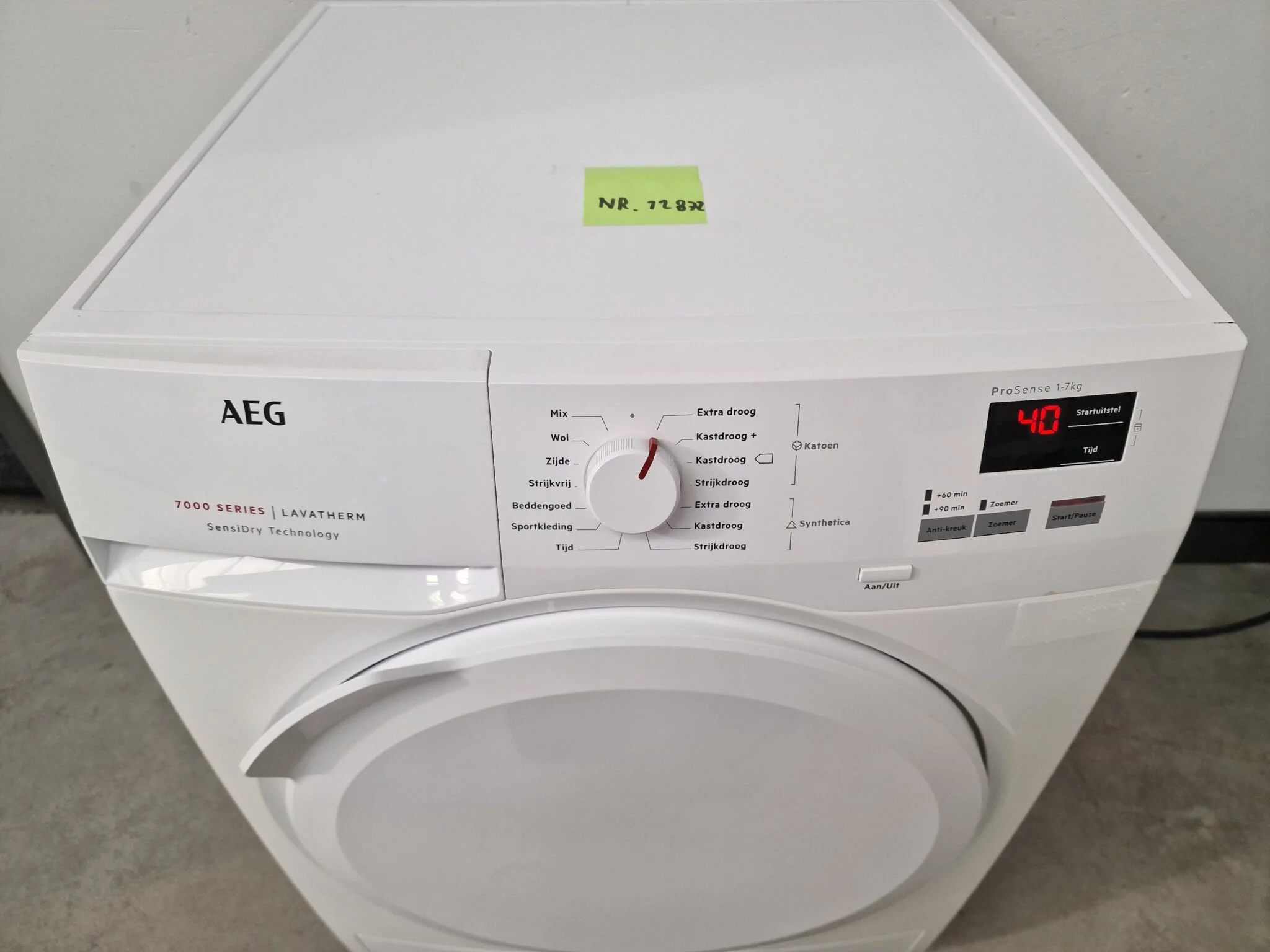 AEG T7DB73KP Serie 7000 Warmtepompdroger 7 kg A+